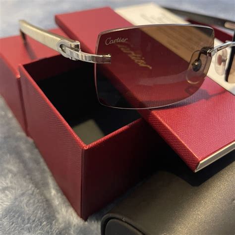 authentic Cartier buffalo horn glasses